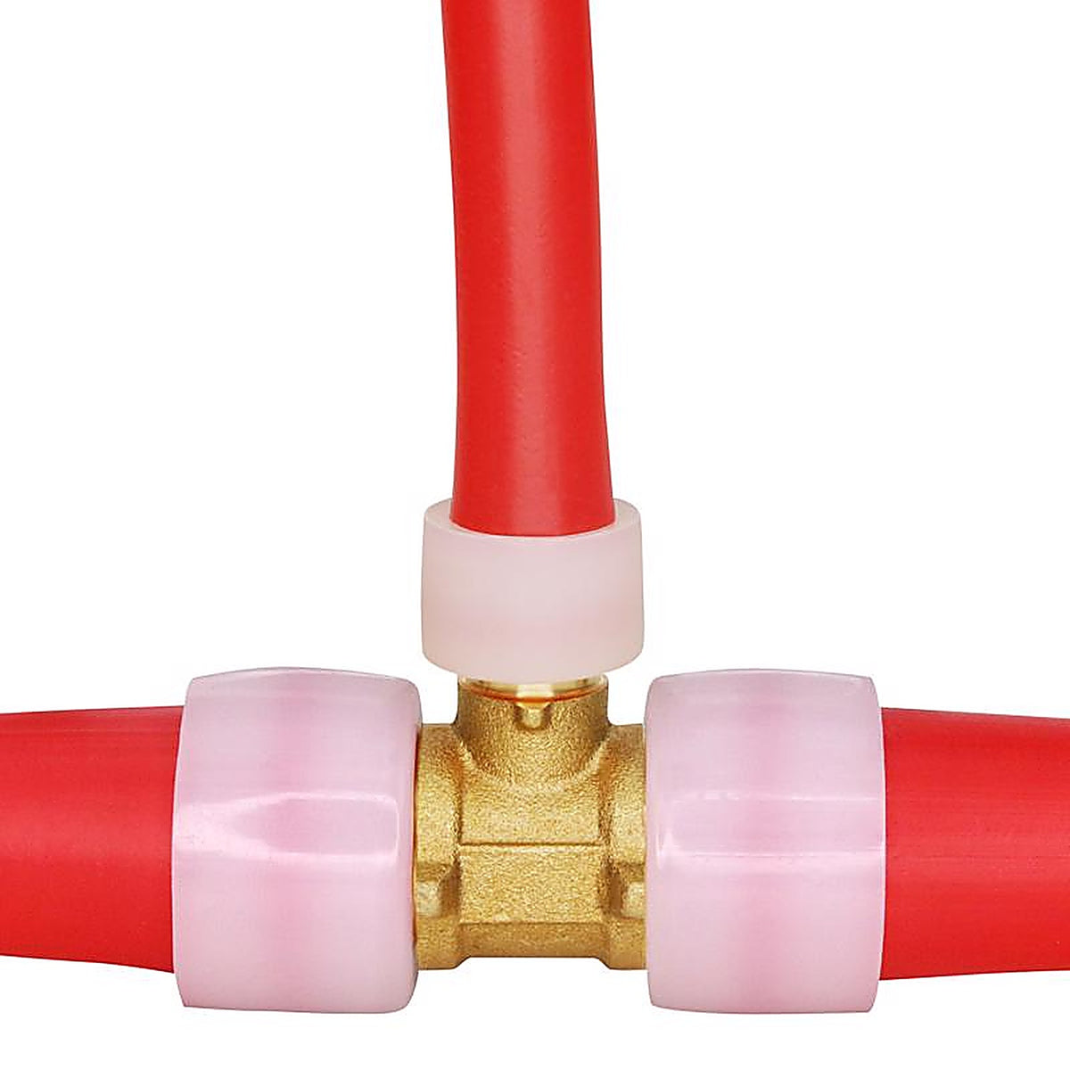Apollo EPXT1112 Pex A 1/2 in. PEX Barb x 1 in. Dia. PEX Brass Tee