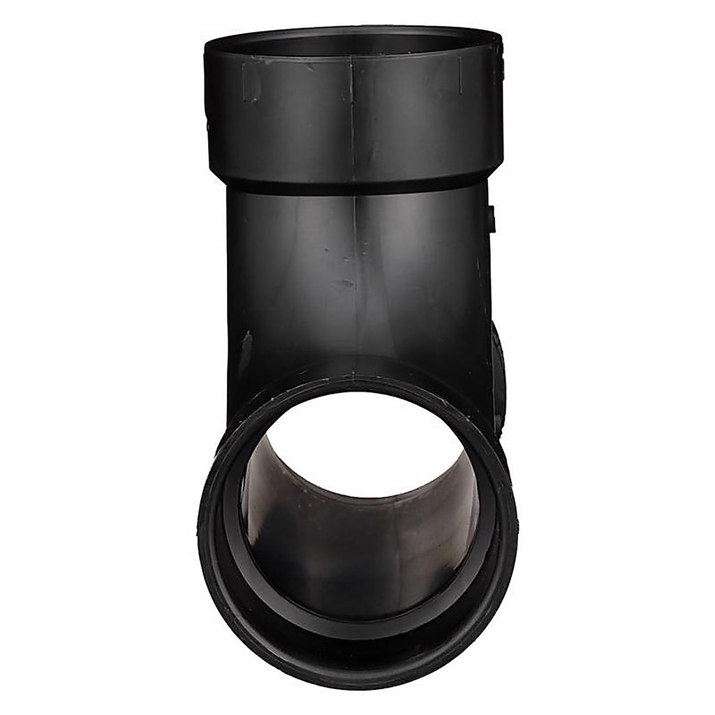 Charlotte Pipe ABS004480600 3 in. Hub x 3 in. Dia. Hub ABS Flush Cleanout Tee