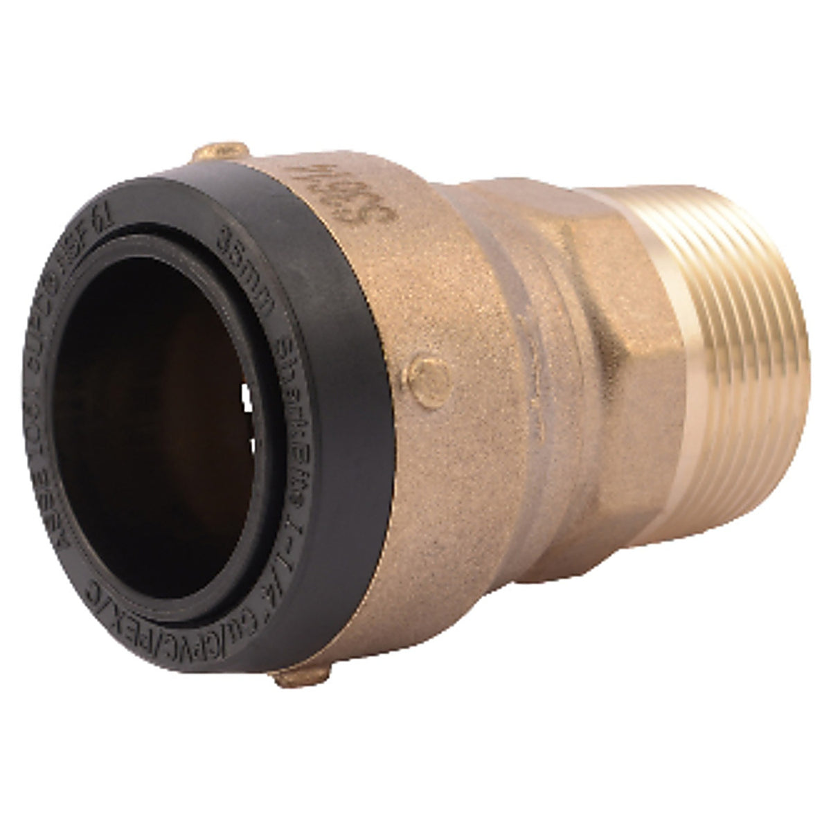 Sharkbite UXL113532M Push to Connect 1-1/4 in. 1-1/4 in. Dia. Male Connector