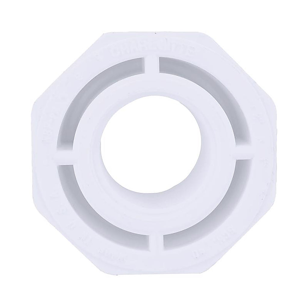 Charlotte Pipe PVC 02108 2800 Schedule 40 2 in. Spigot x 1 in. Dia. FPT PVC Reducing Bushing