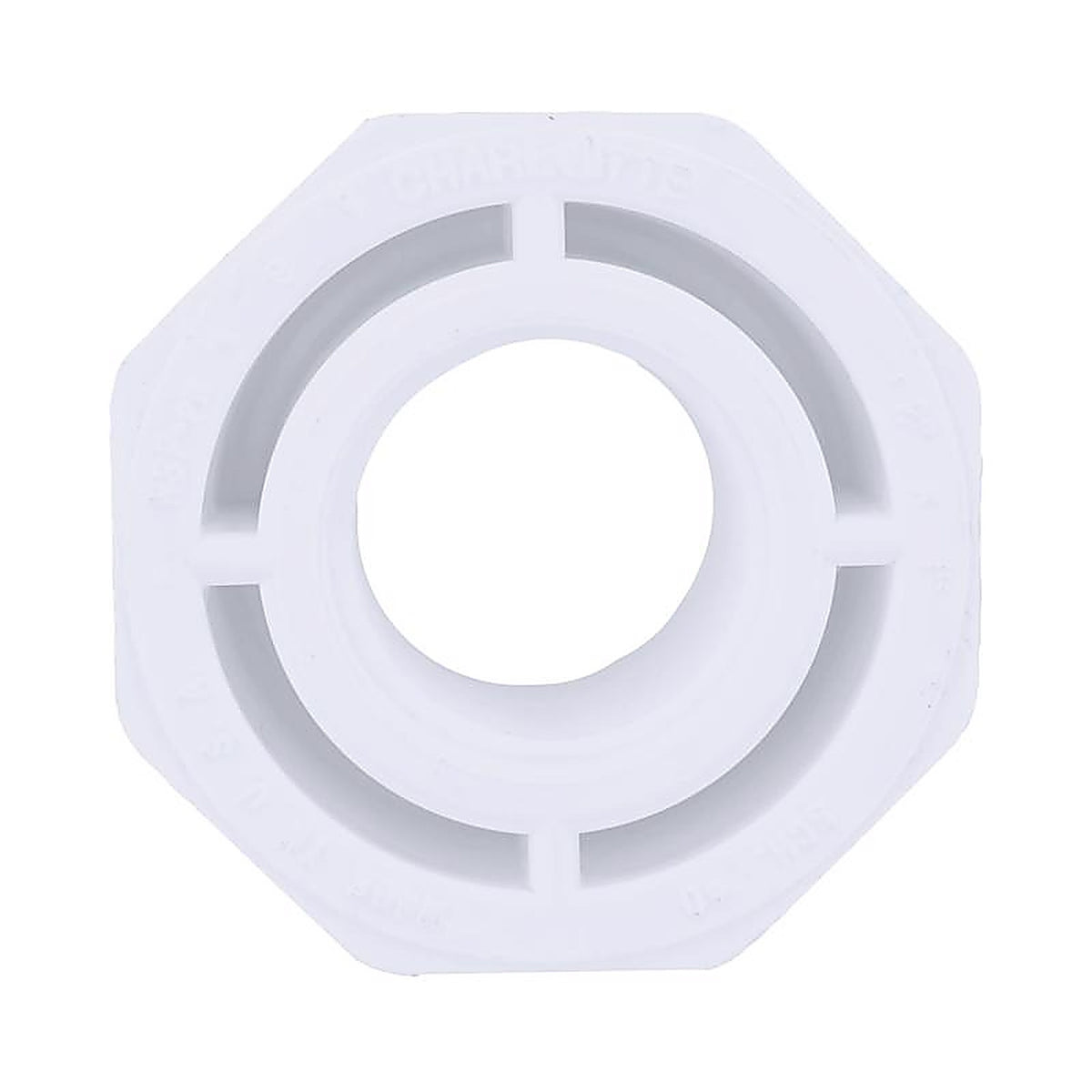 Charlotte Pipe PVC 02108 2800 Schedule 40 2 in. Spigot x 1 in. Dia. FPT PVC Reducing Bushing