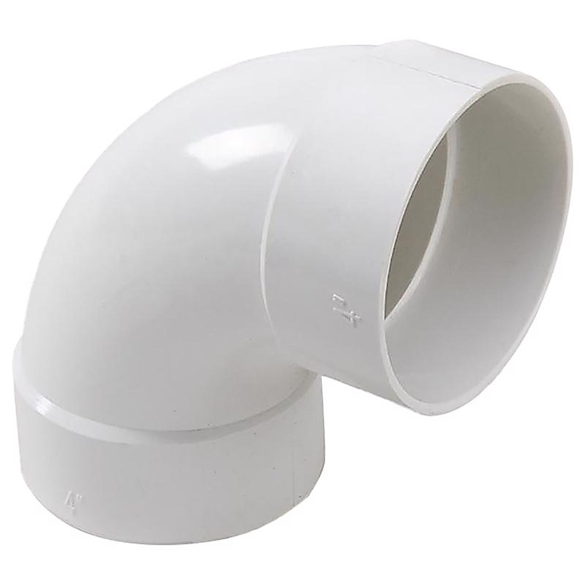 Plastic Trends P256 4 in. Hub x 4 in. Dia. Hub PVC Elbow