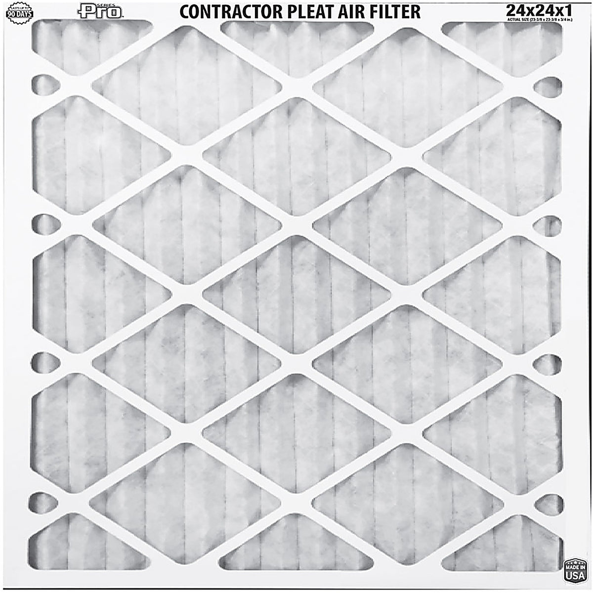 BestAir BA1-2424-8 24 in. W x 24 in. H x 1 in. D 8 MERV Pleated Air Filter