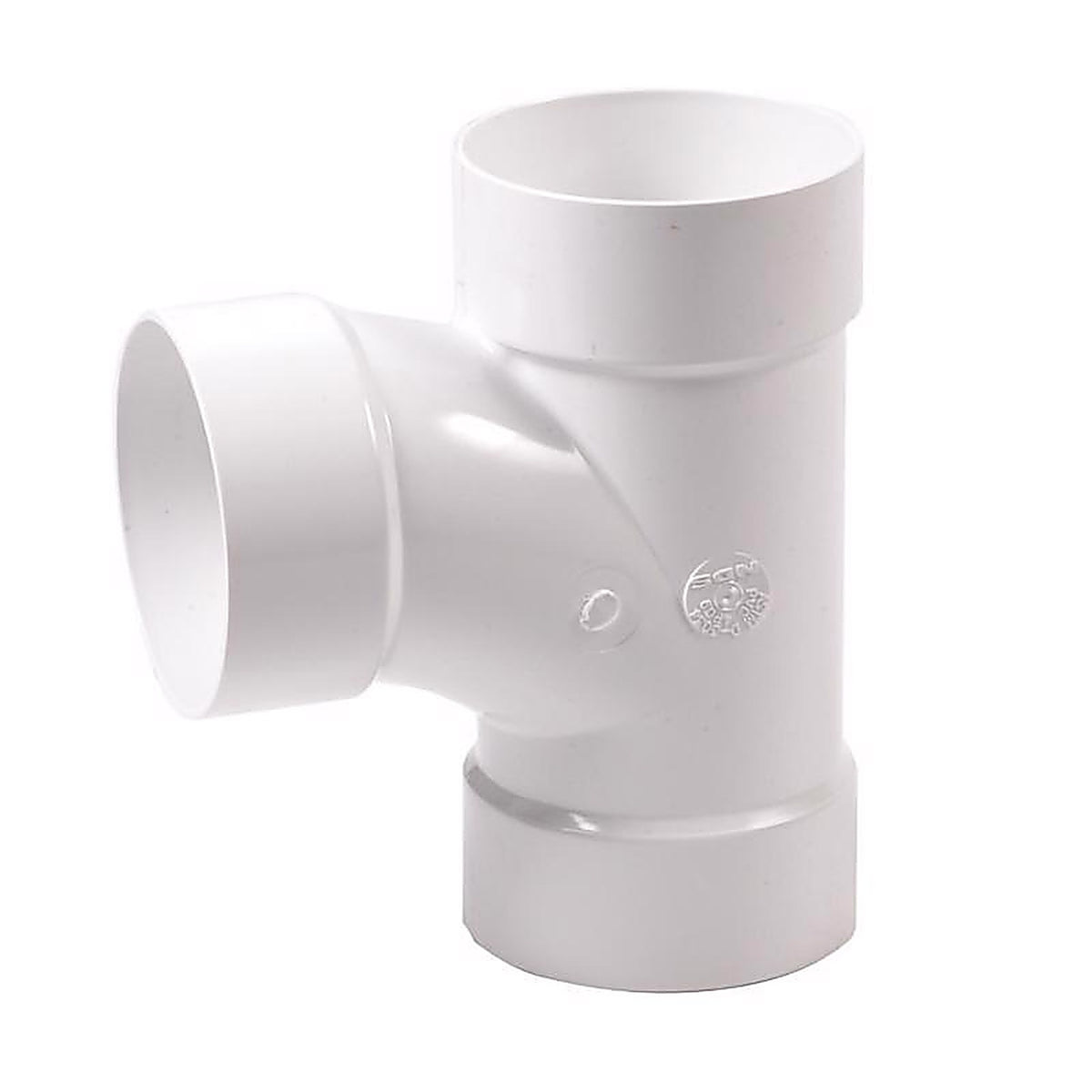 Plastic Trends P156 4 in. Hub x 4 in. Dia. Hub PVC Sanitary Tee