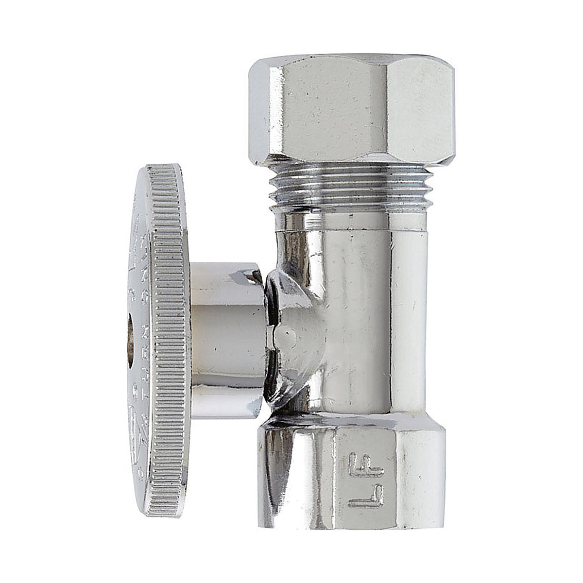 Plumb Pak PP53-1PCLF 1/2 in. FIP x 1/2 in. Compression Brass Straight Valve