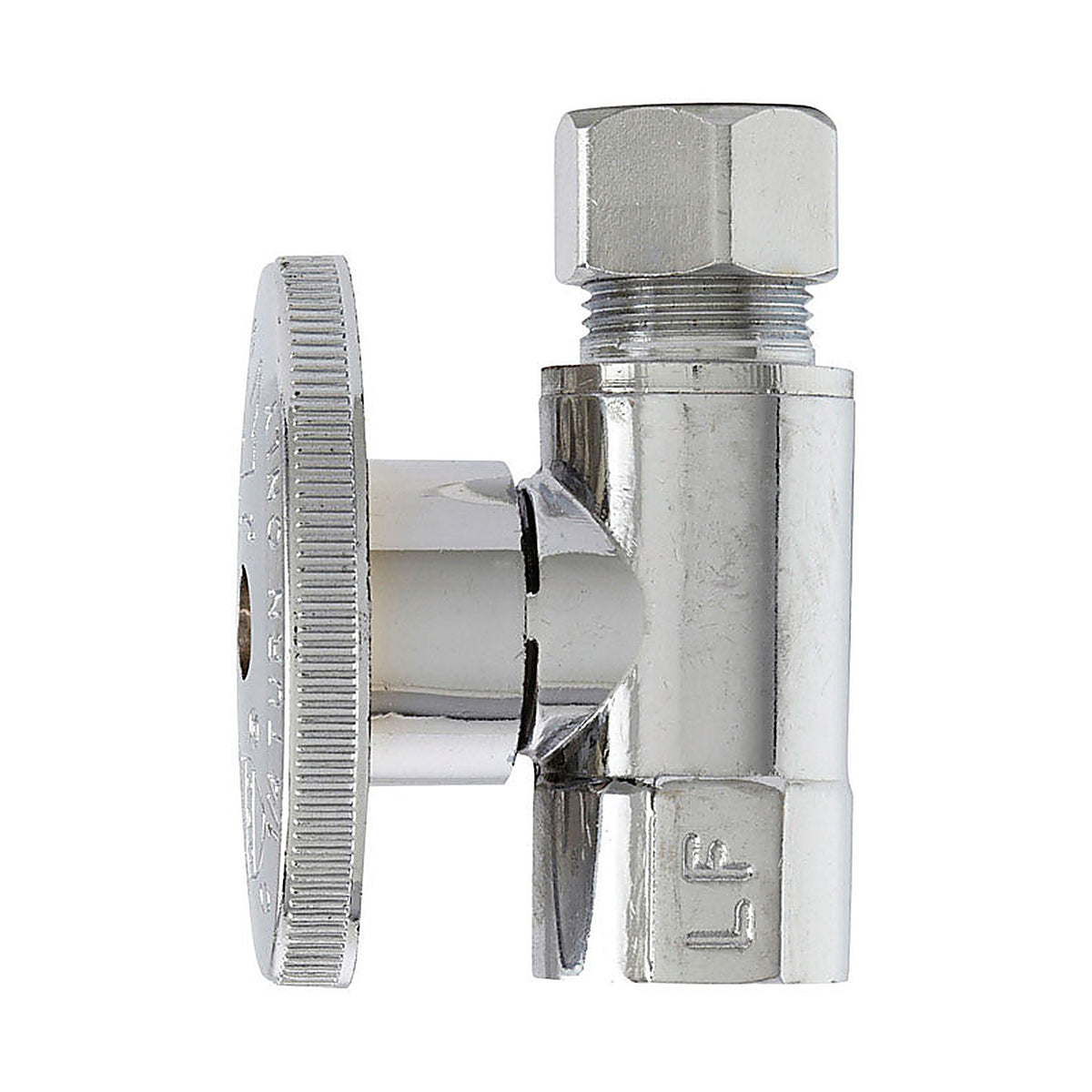Plumb Pak PP52PCLF 3/8 in. FIP x 3/8 in. Compression Brass Straight Valve