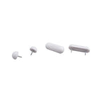 Plumb Pak PP835-25 Toilet Seat Bumper Set White For Universal