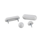 Plumb Pak PP835-25 Toilet Seat Bumper Set White For Universal