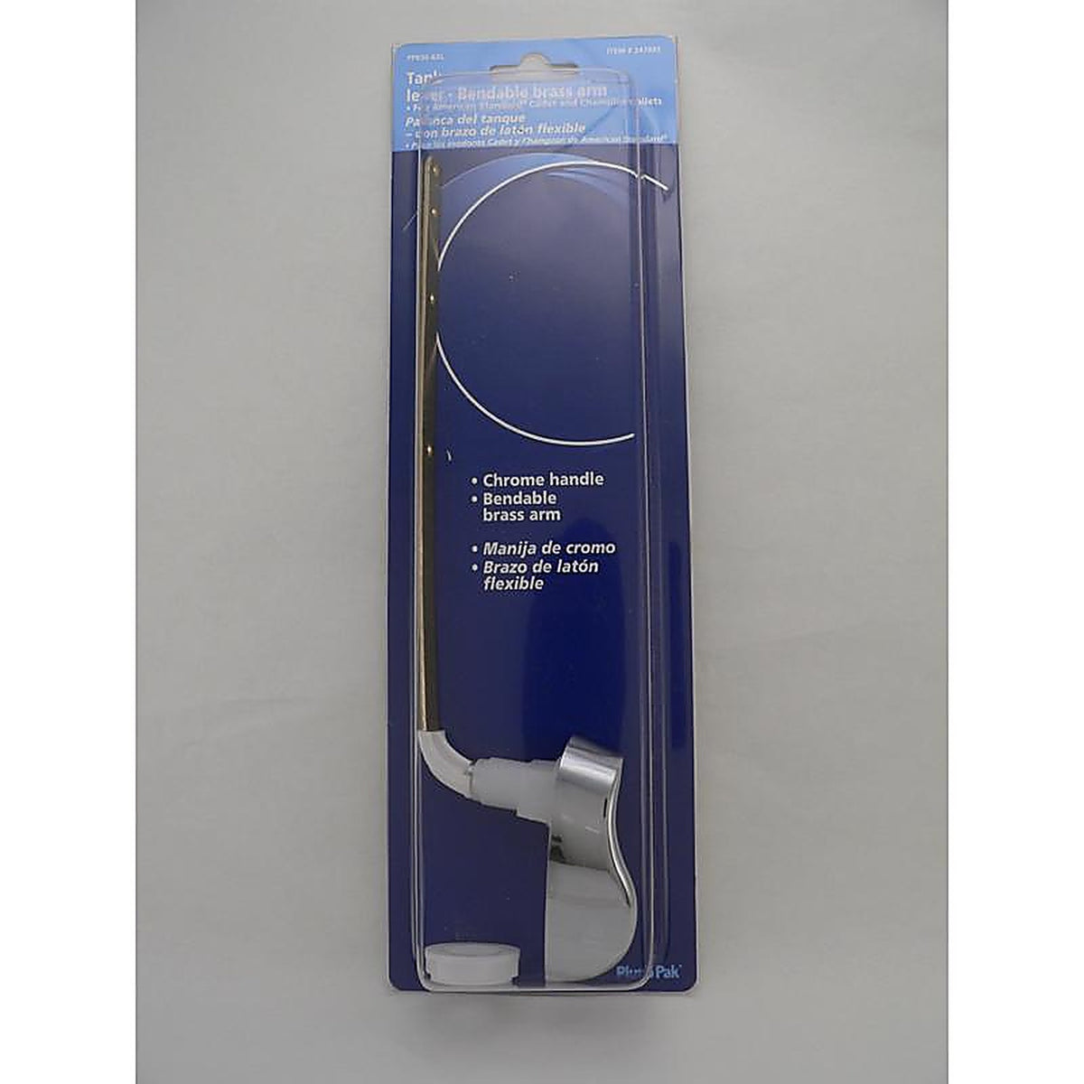 Plumb Pak PP836-63L Flush Lever Silver Chrome Plated Plastic For Universal
