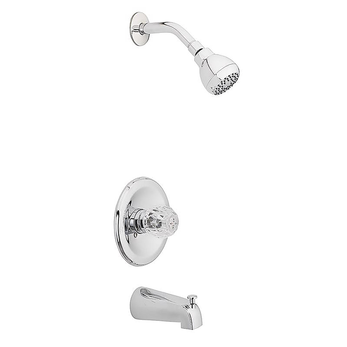 OakBrook 832X-0401 Essentials 1-Handle Chrome Tub and Shower Faucet