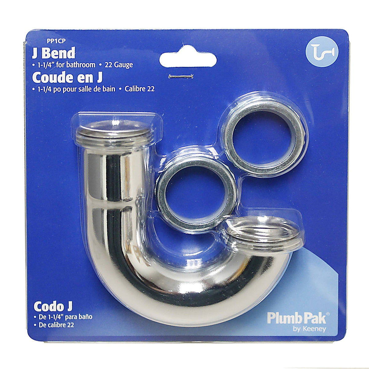 Plumb Pak PP1CP 1-1/4 in. Dia. Brass J-Bend