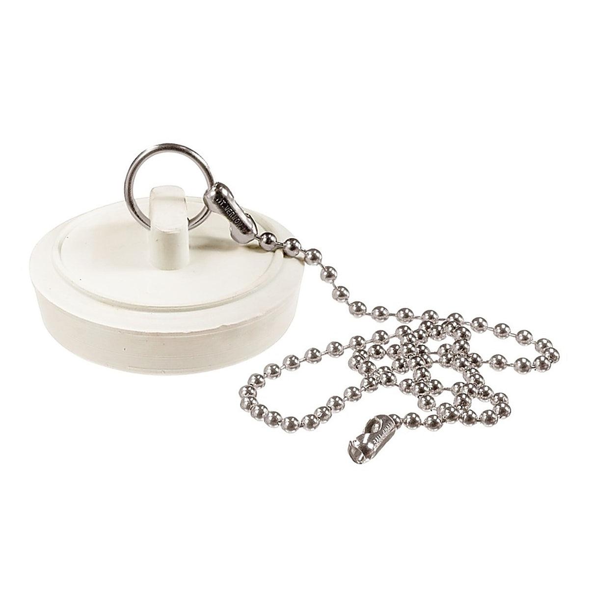 Plumb Pak PP820-5 1 in. Dia. White Rubber Drain Stopper