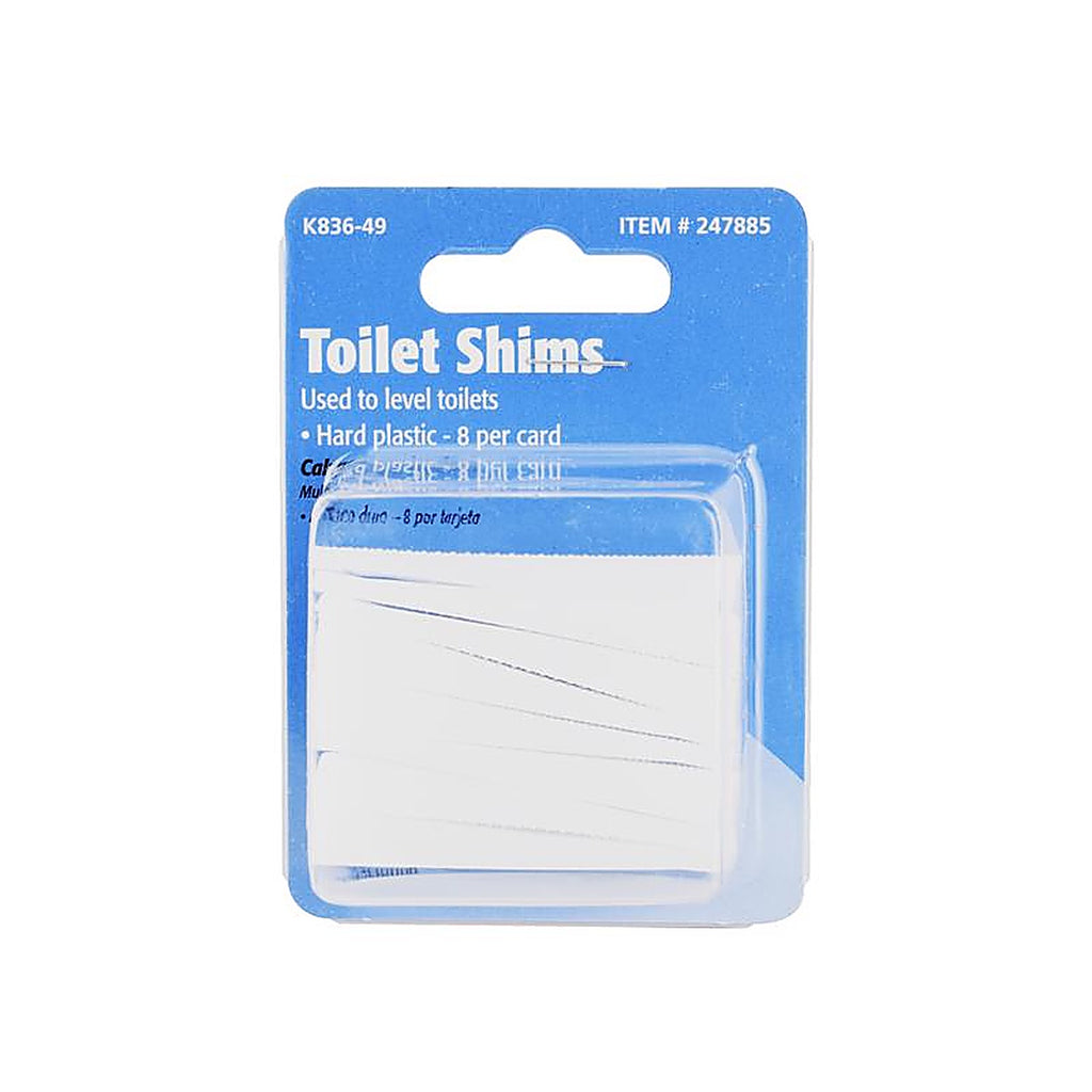 Keeney K836-49 Toilet Shims White Plastic For Universal