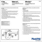 Plumb Pak PP100CP 1-1/4 in. Dia. Brass P-Trap