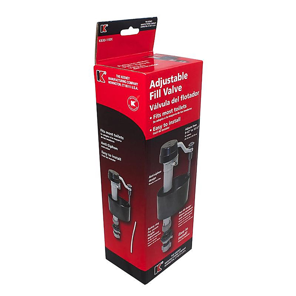 Keeney K830-11BX Fill Valve Gray Plastic For Universal