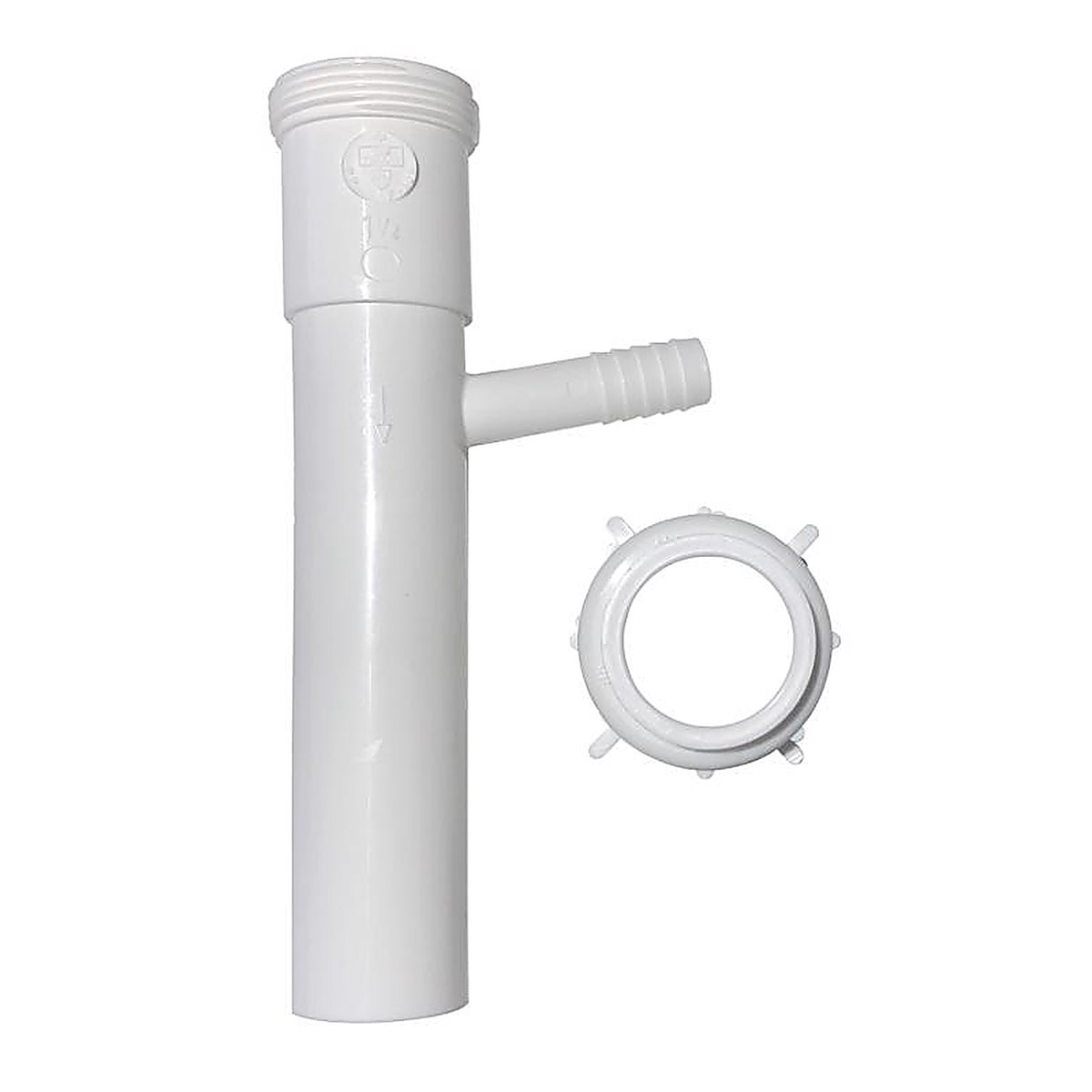 Plumb Pak PP66-14W 1-1/2 in. Dia. x 8 in. L Plastic Branch Tailpiece