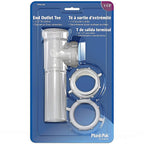 Plumb Pak PP66-8W 1-1/2 in. Dia. Plastic End Outlet Tee