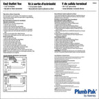 Plumb Pak PP66-8W 1-1/2 in. Dia. Plastic End Outlet Tee