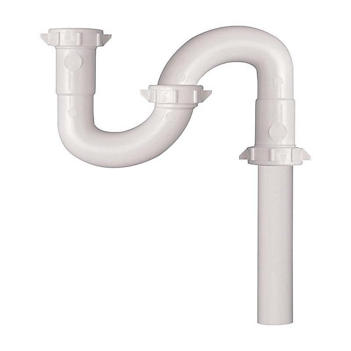 Plumb Pak PP66-3W 1-1/2 in. Dia. Plastic S-Trap