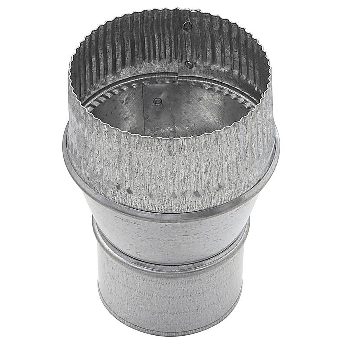 Imperial GV1418 3 in. Dia. x 4 in. Dia. Galvanized Steel Furnace Pipe Reducer