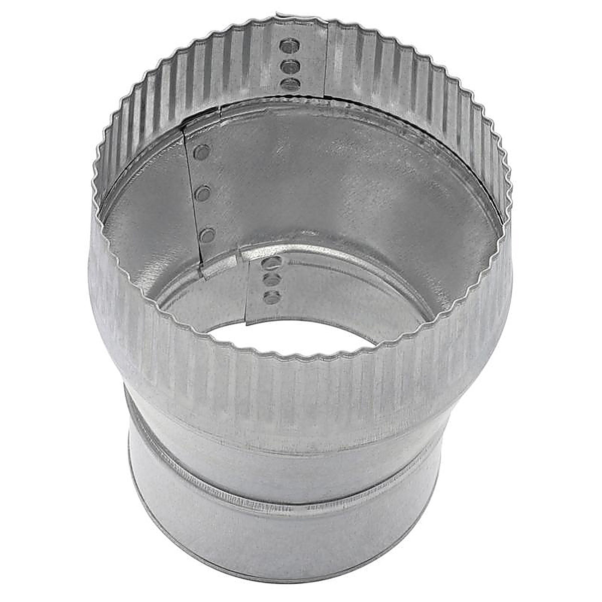 Imperial GV1419 4 in. Dia. x 5 in. Dia. Galvanized Steel Stove Pipe Increaser
