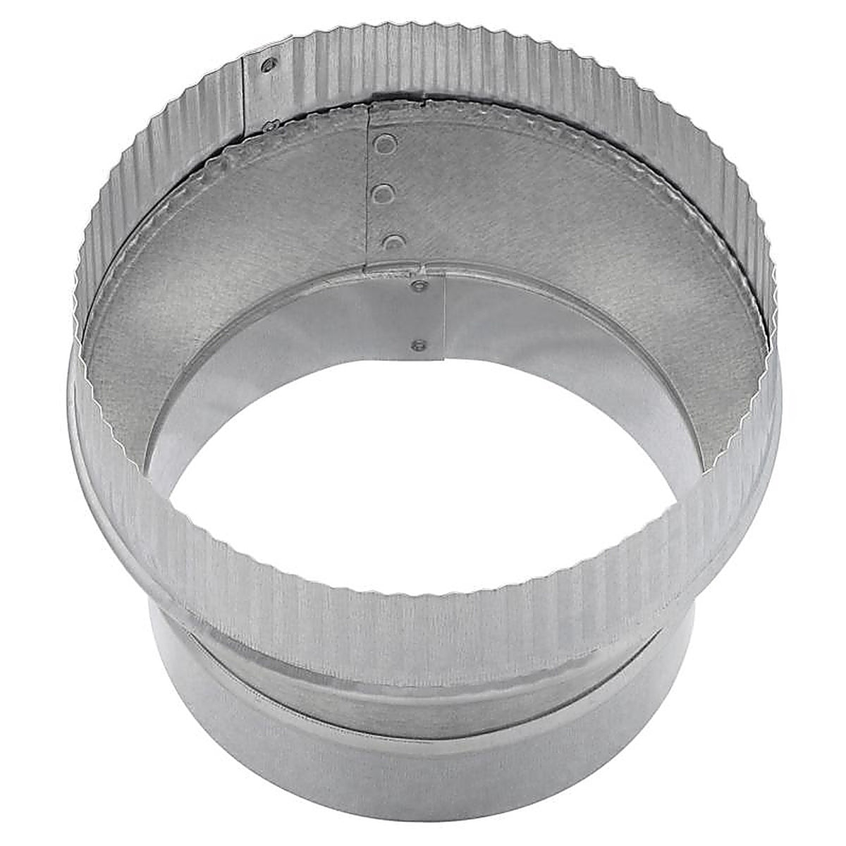 Imperial GV1361 7 in. Dia. x 8 in. Dia. Galvanized Steel Stove Pipe Increaser