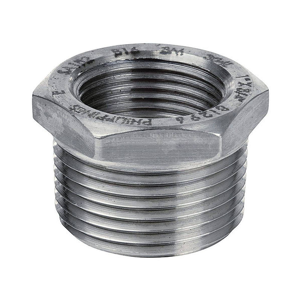 Smith-Cooper 4638101050 3/4 in. MPT x 3/8 in. Dia. FPT Stainless Steel Hex Bushing