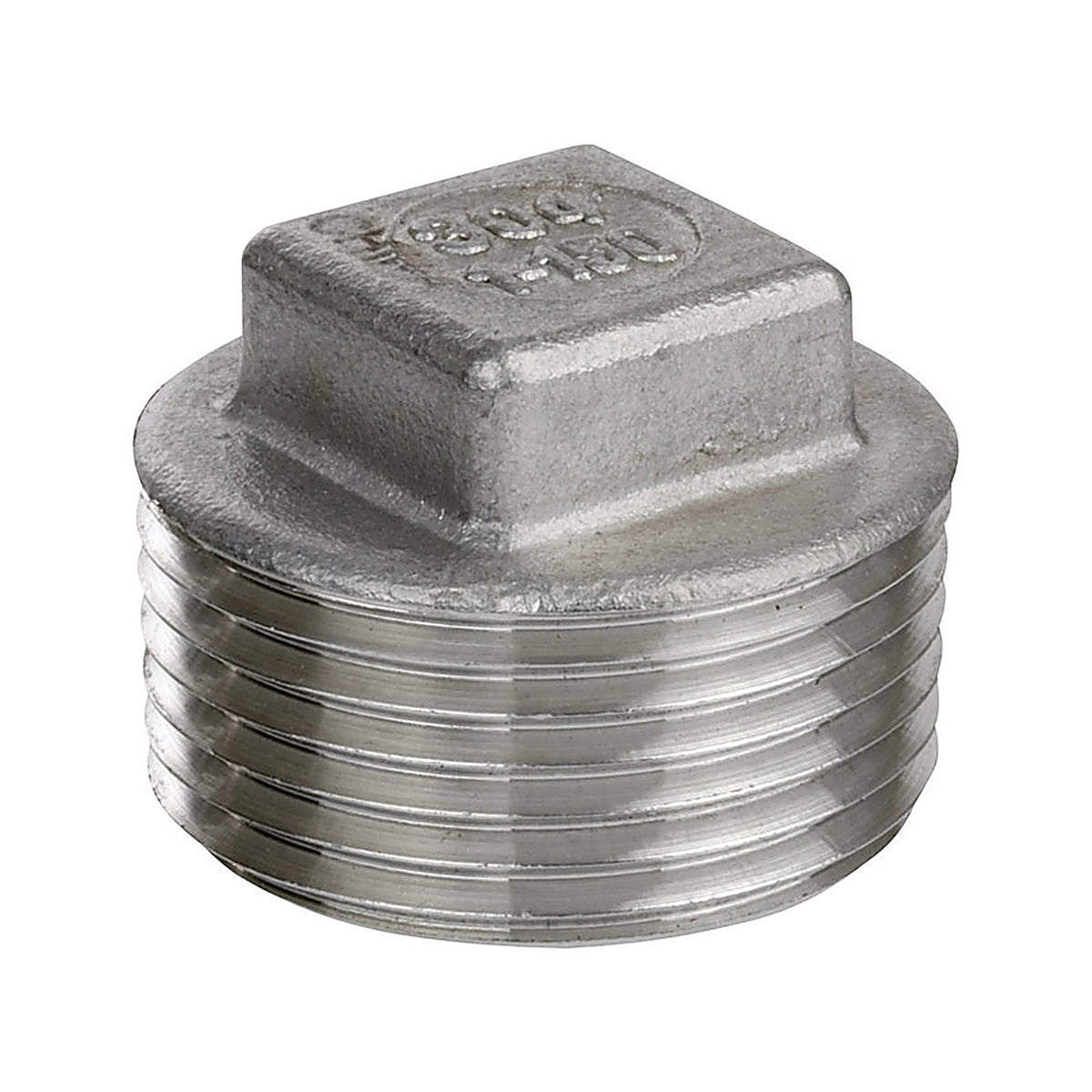 Smith-Cooper 4638102270 1-1/2 in. MIP Stainless Steel Square Head Plug