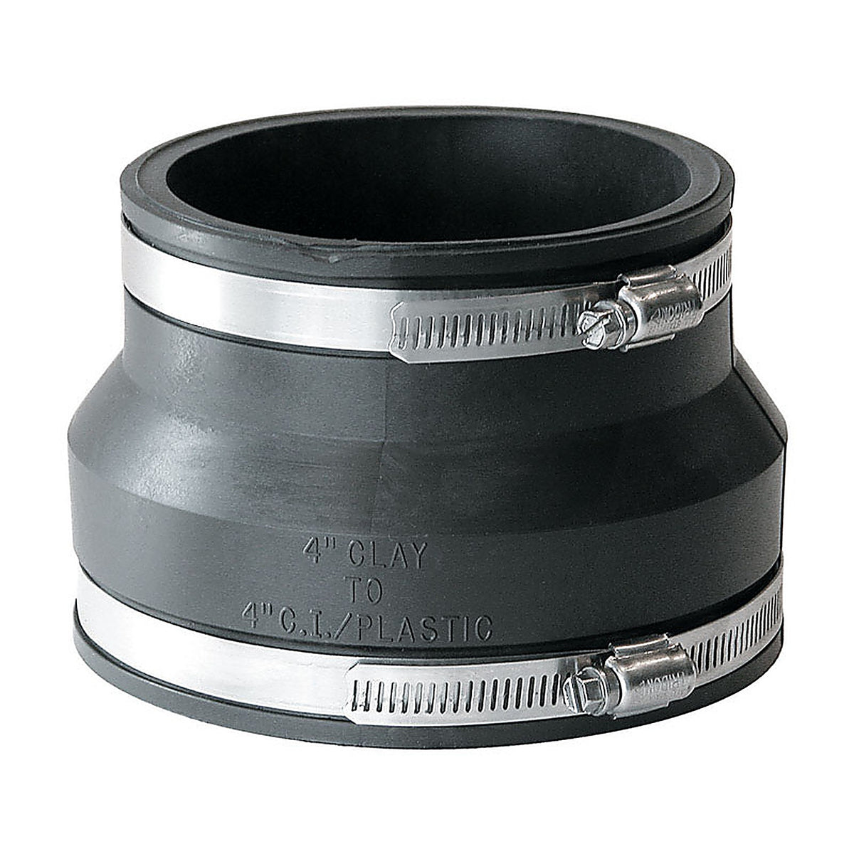 Fernco P1002-44 Schedule 40 4 in. Hub x 4 in. Dia. Hub PVC Flexible Coupling