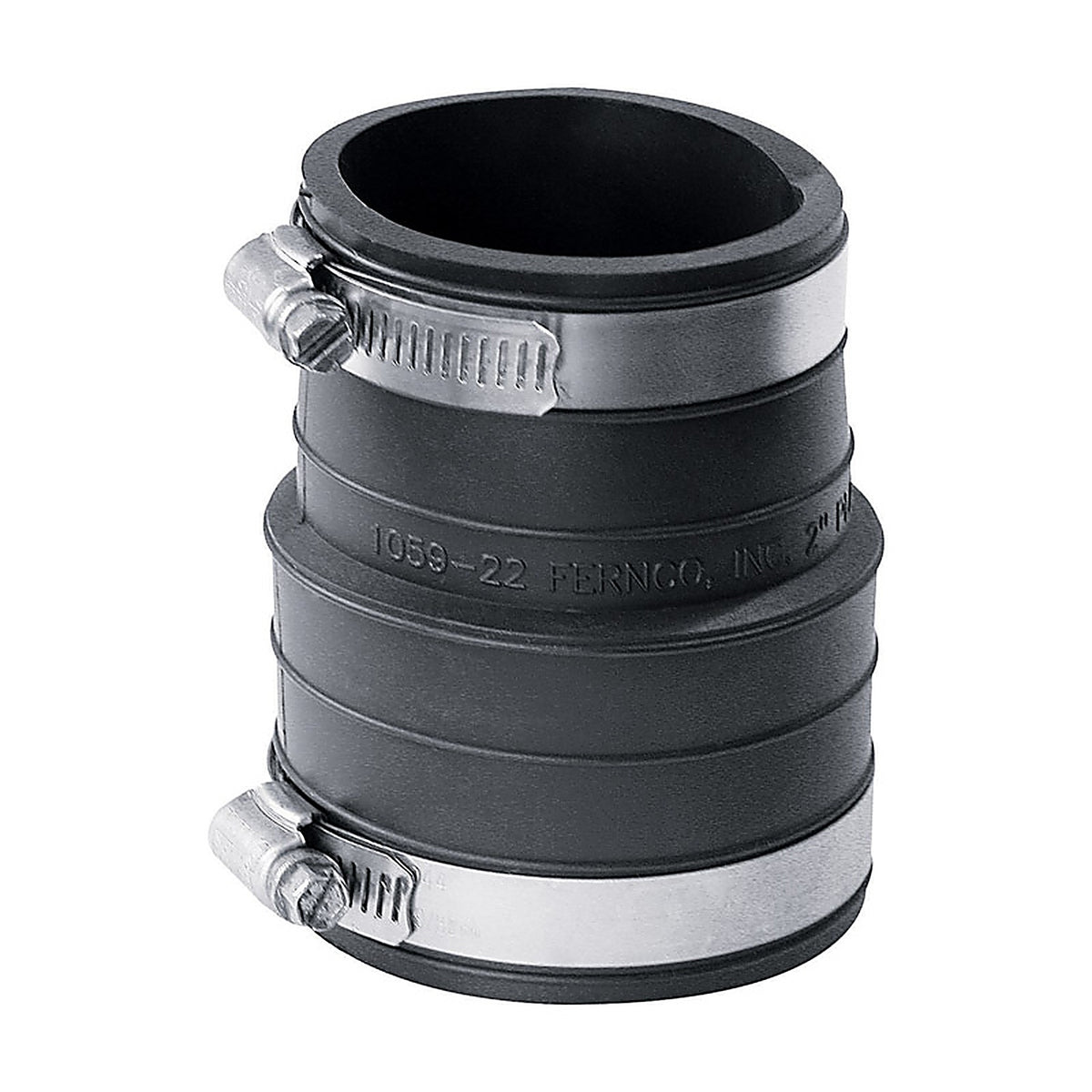 Fernco P1059-22 Schedule 40 2 in. Socket x 2 in. Dia. Socket PVC Flexible Coupling