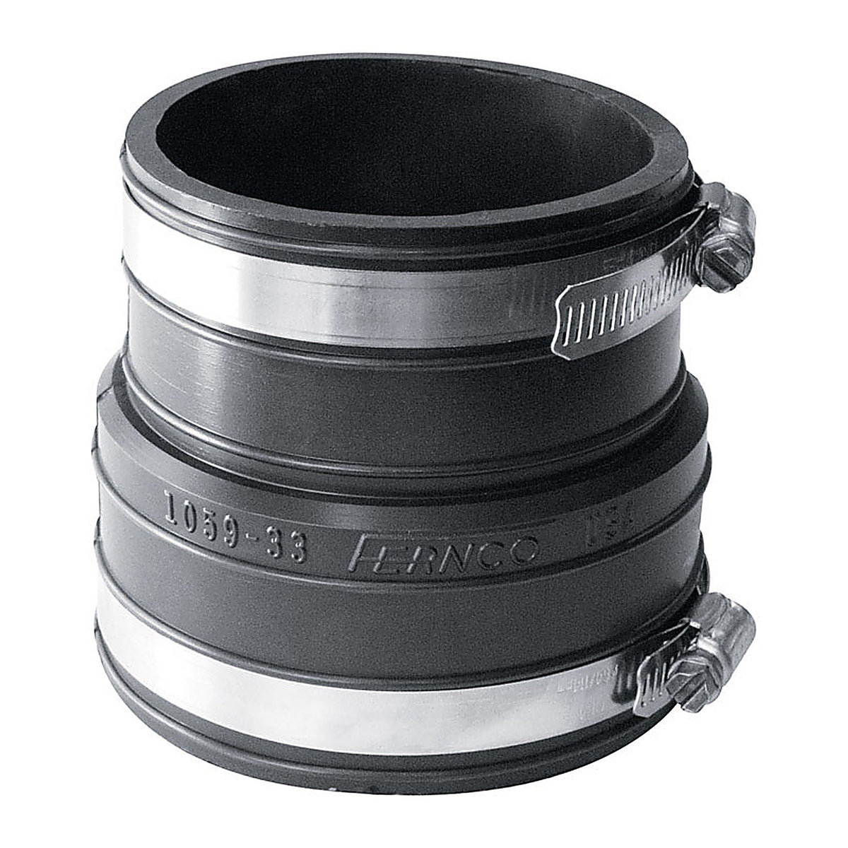 Fernco P1059-33 Schedule 40 3 in. Socket x 3 in. Dia. Socket PVC Flexible Coupling