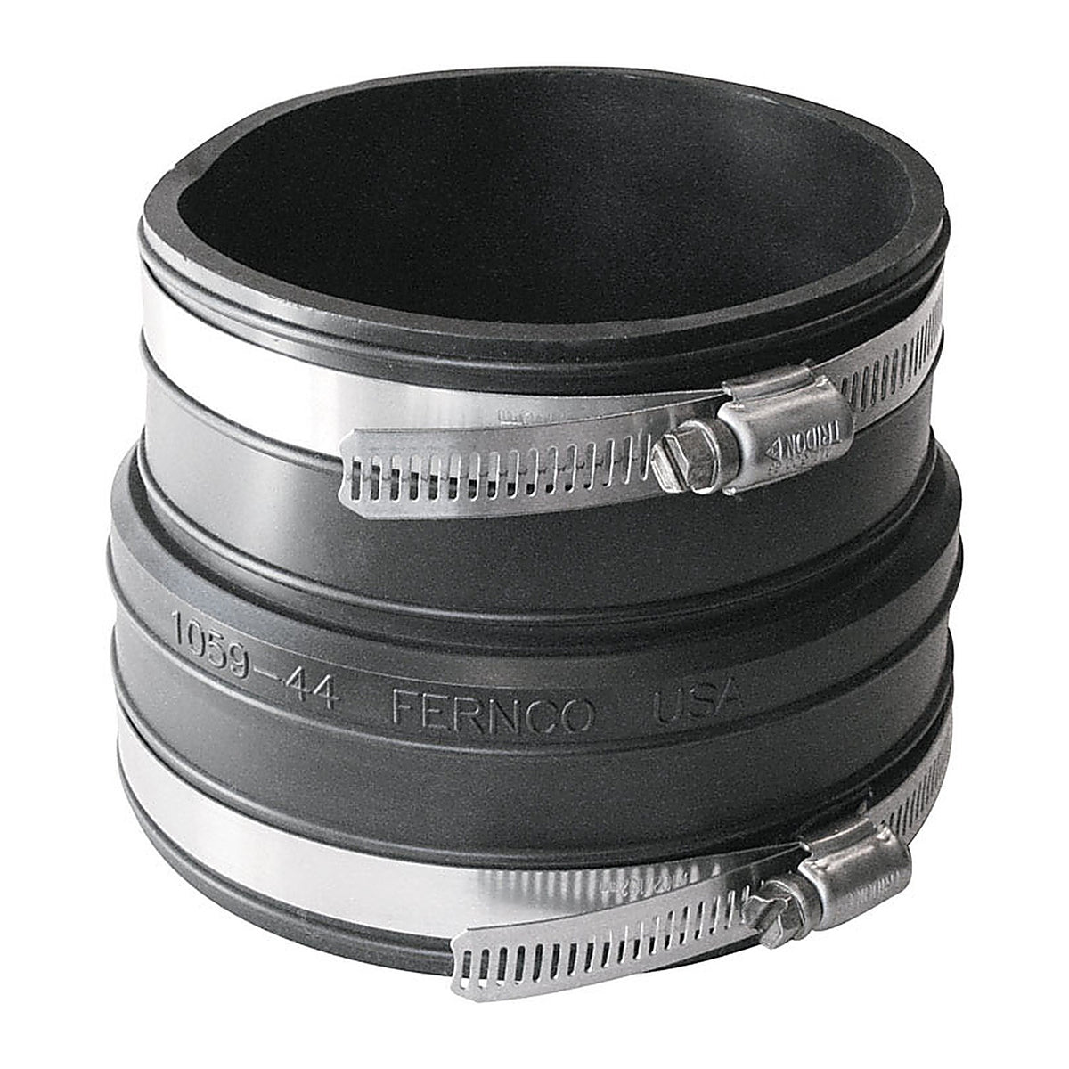 Fernco P1059-44 Schedule 40 4 in. Socket x 4 in. Dia. Socket PVC Flexible Coupling