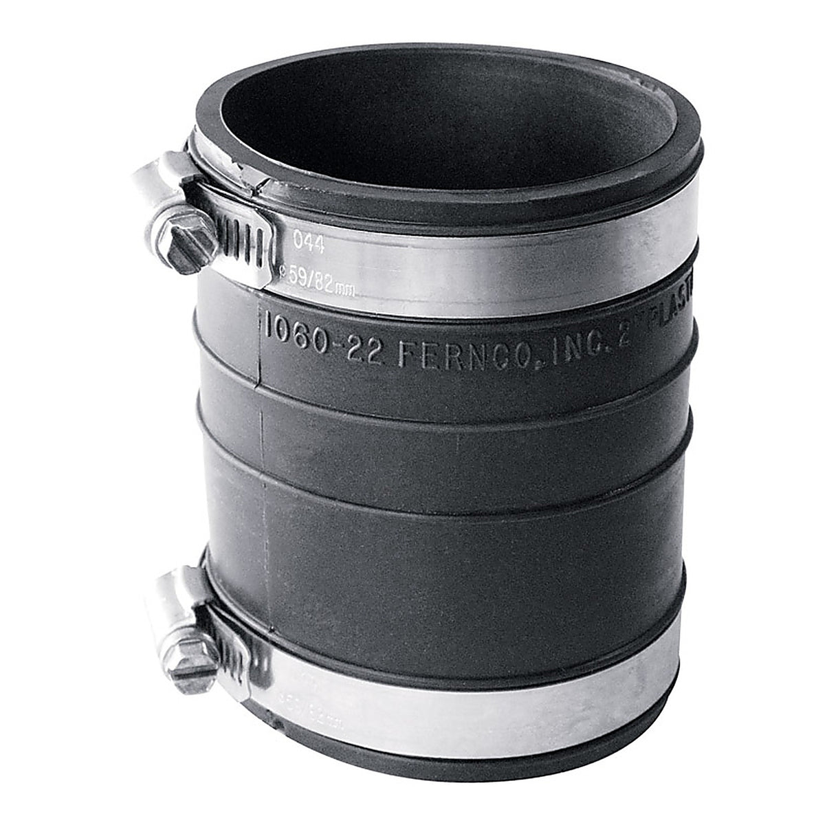 Fernco P1060-22 Schedule 40 2 in. Socket x 2 in. Dia. Socket PVC Flexible Coupling