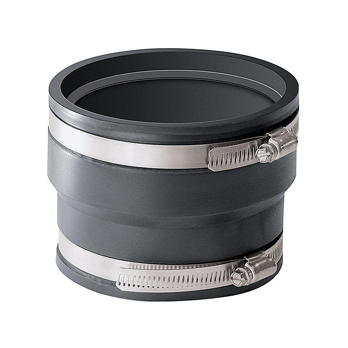 Fernco P1070-44 Schedule 40 4 in. Hub x 4 in. Dia. Hub PVC Flexible Coupling