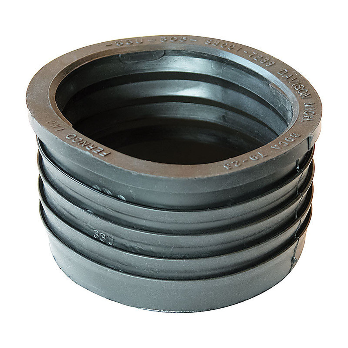 Fernco P33U-305 Schedule 40 3 in. Compression x 3 in. Dia. Compression PVC Donut Fitting
