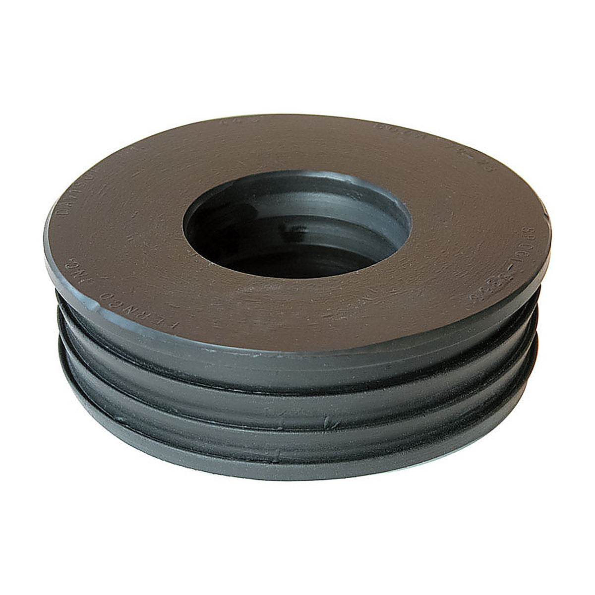 Fernco P44U-205 Schedule 40 4 in. Compression x 2 in. Dia. Compression PVC Donut Fitting