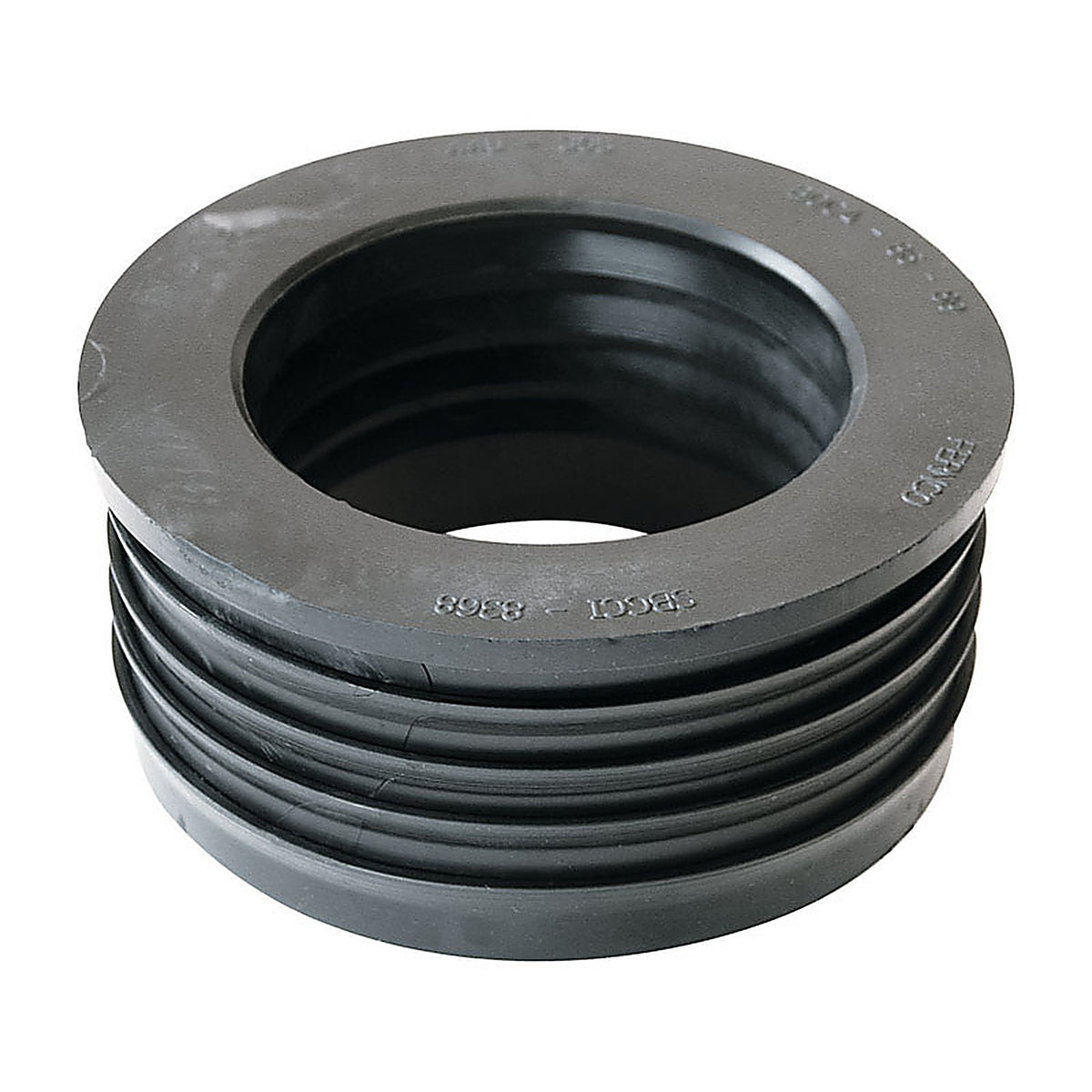 Fernco P44U-305 Schedule 40 4 in. Compression x 3 in. Dia. Compression PVC Donut Fitting