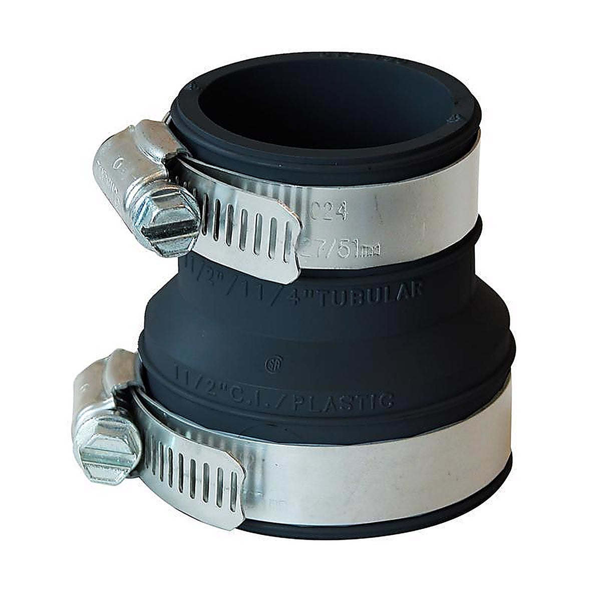 Fernco PDTC-150 Schedule 40 1-1/2 in. Hub x 1-1/4 in. Dia. Hub PVC Connector
