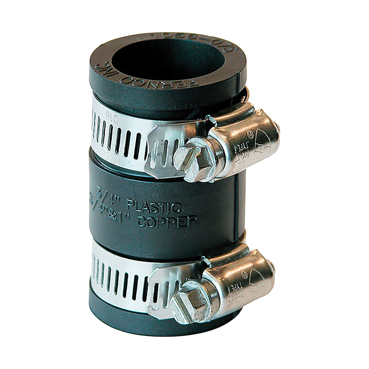 Fernco P1056-075 3/4 in. Hub x 3/4 in. Dia. Hub Flexible Coupling