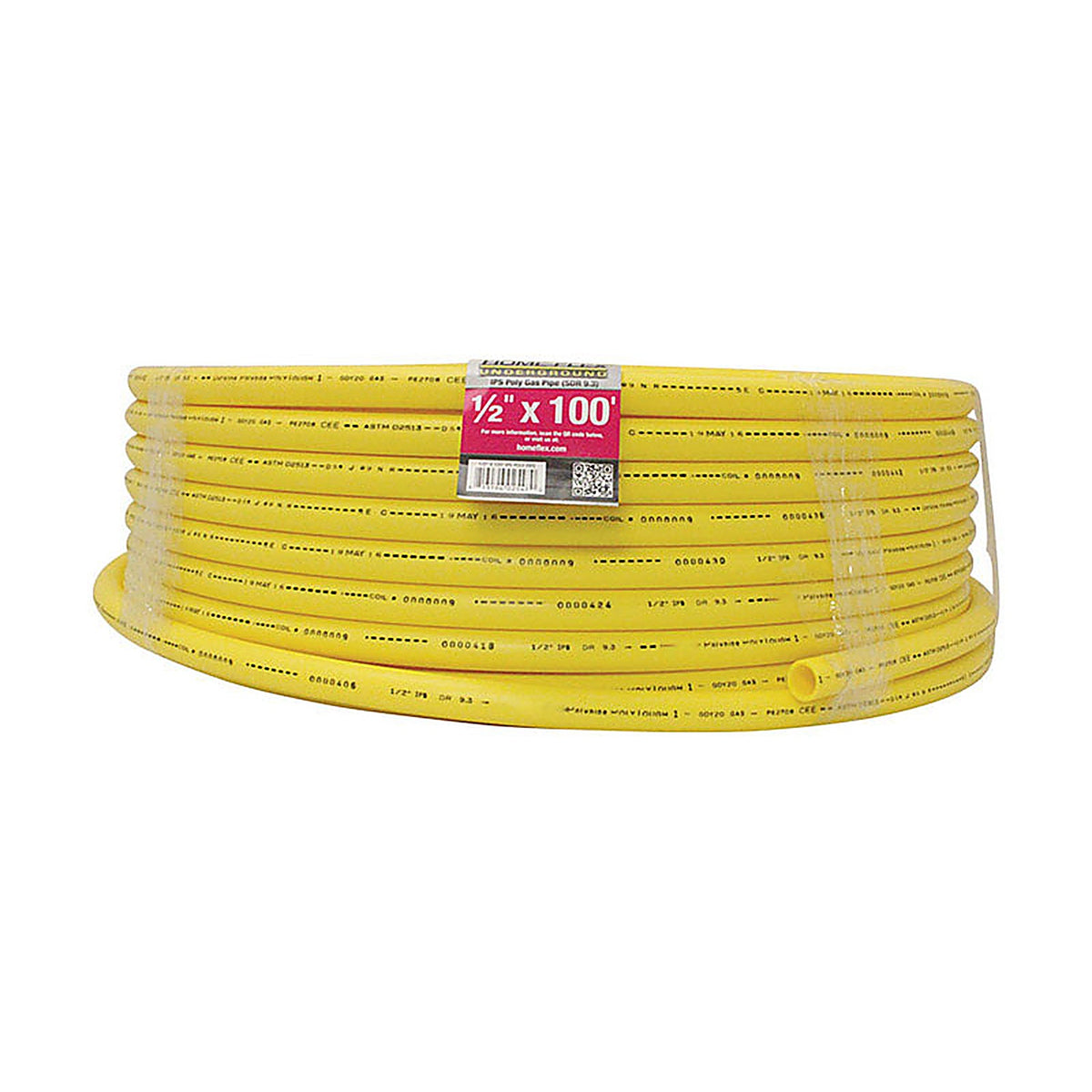 Home-Flex 19-0593100 Polyethylene Pipe 1/2 in. Dia. 100 ft. Plain End 90 psi