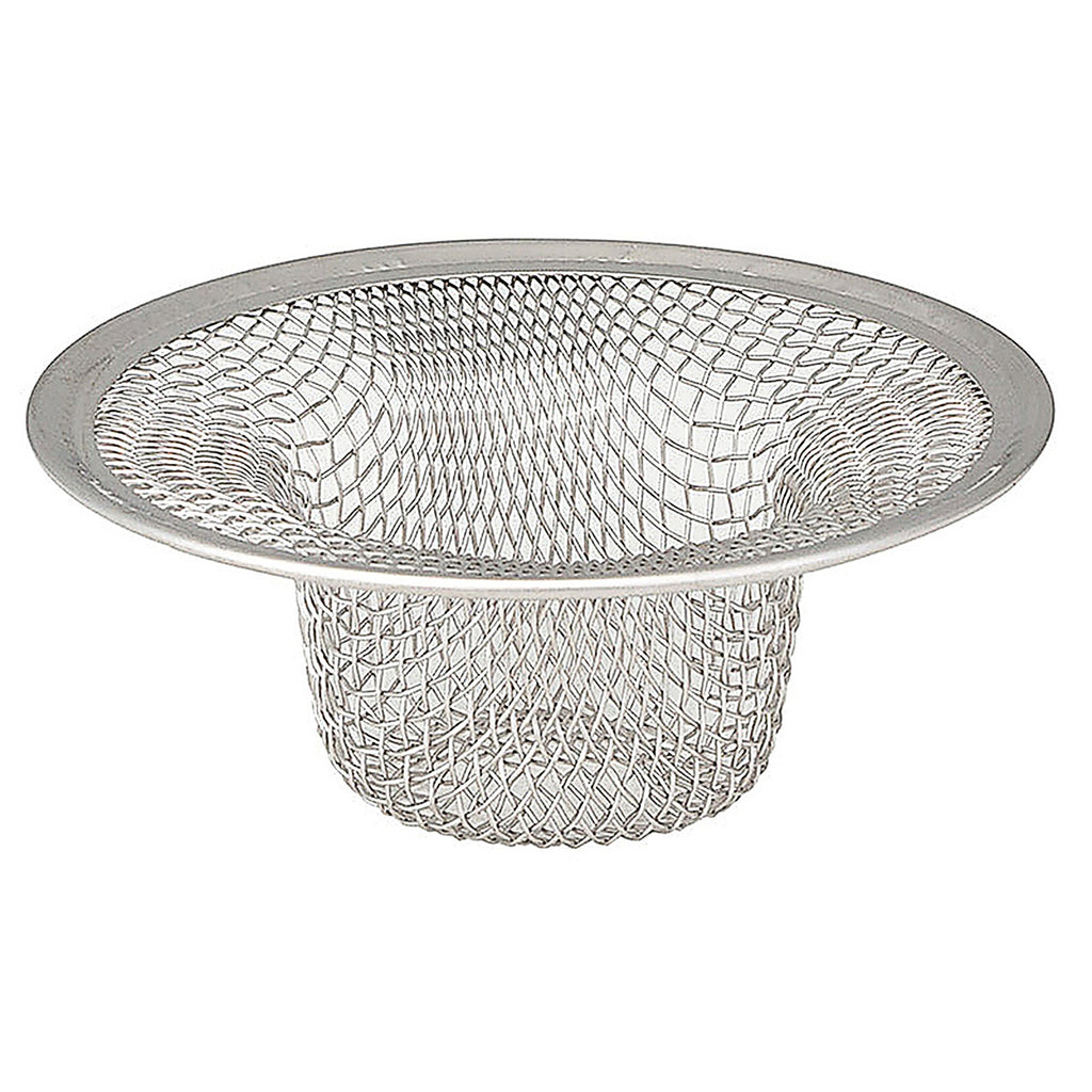 Whedon DP60C Drain Protector 2-3/4 in. Dia. Chrome Stainless Steel Bathtub Hair Catcher