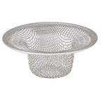 Whedon DP60C Drain Protector 2-3/4 in. Dia. Chrome Stainless Steel Bathtub Hair Catcher