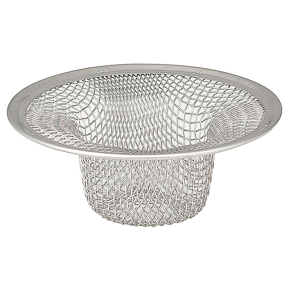 Whedon DP60C Drain Protector 2-3/4 in. Dia. Chrome Stainless Steel Bathtub Hair Catcher