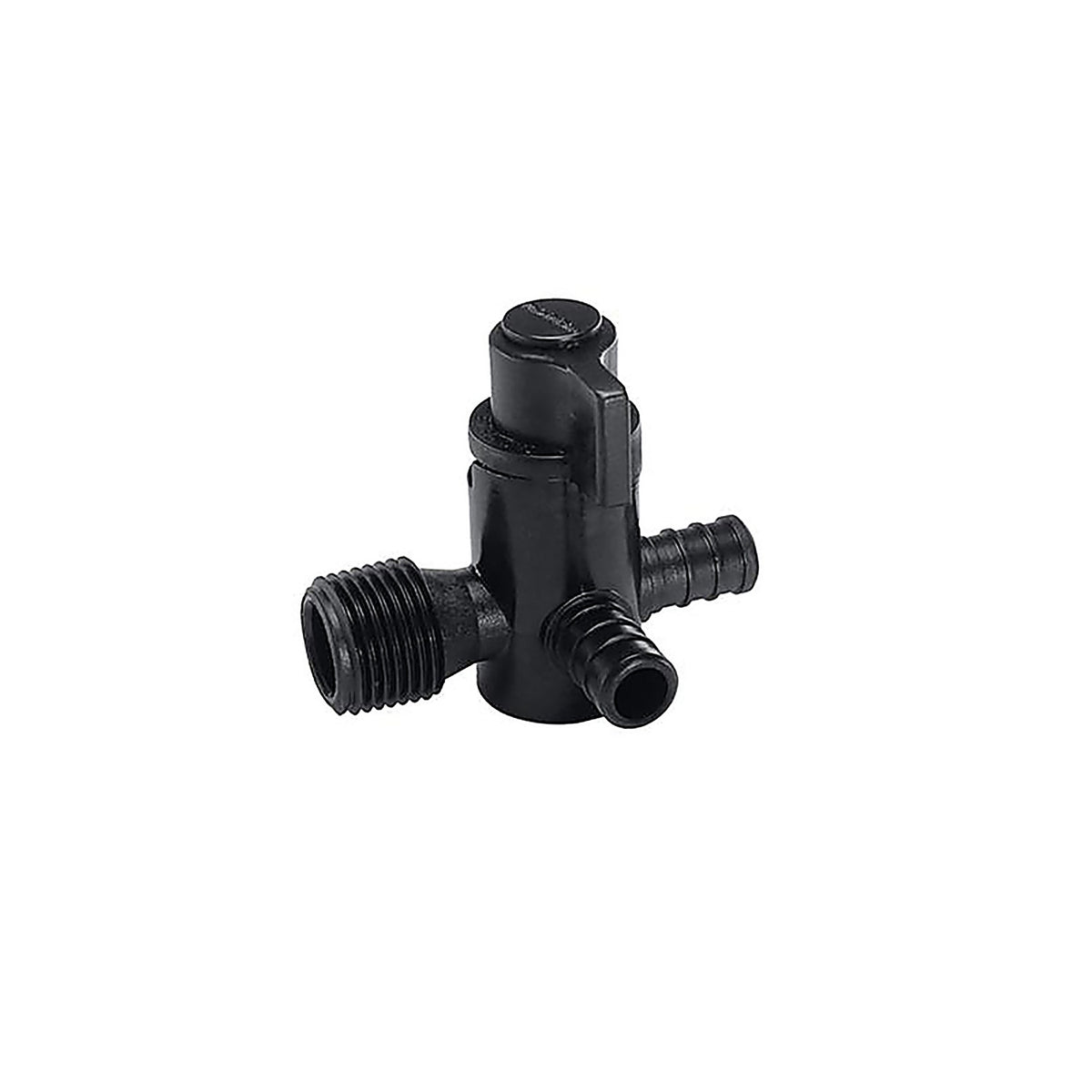 Flair-It 31912 Ecopoly 1/2 in. Crimp x 1/2 in. MPT Plastic 3-Way Valve