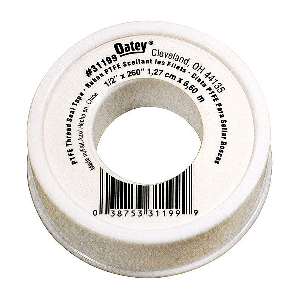 Oatey 31199 White 260 in. L x 1/2 in. W Thread Seal Tape 0.1 oz.