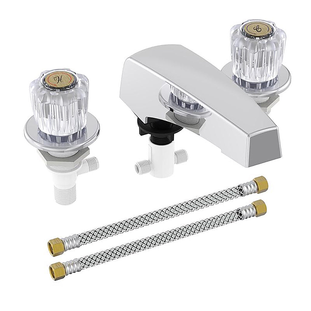 Home Plus 356401 Classic 2-Handle Chrome Tub Faucet