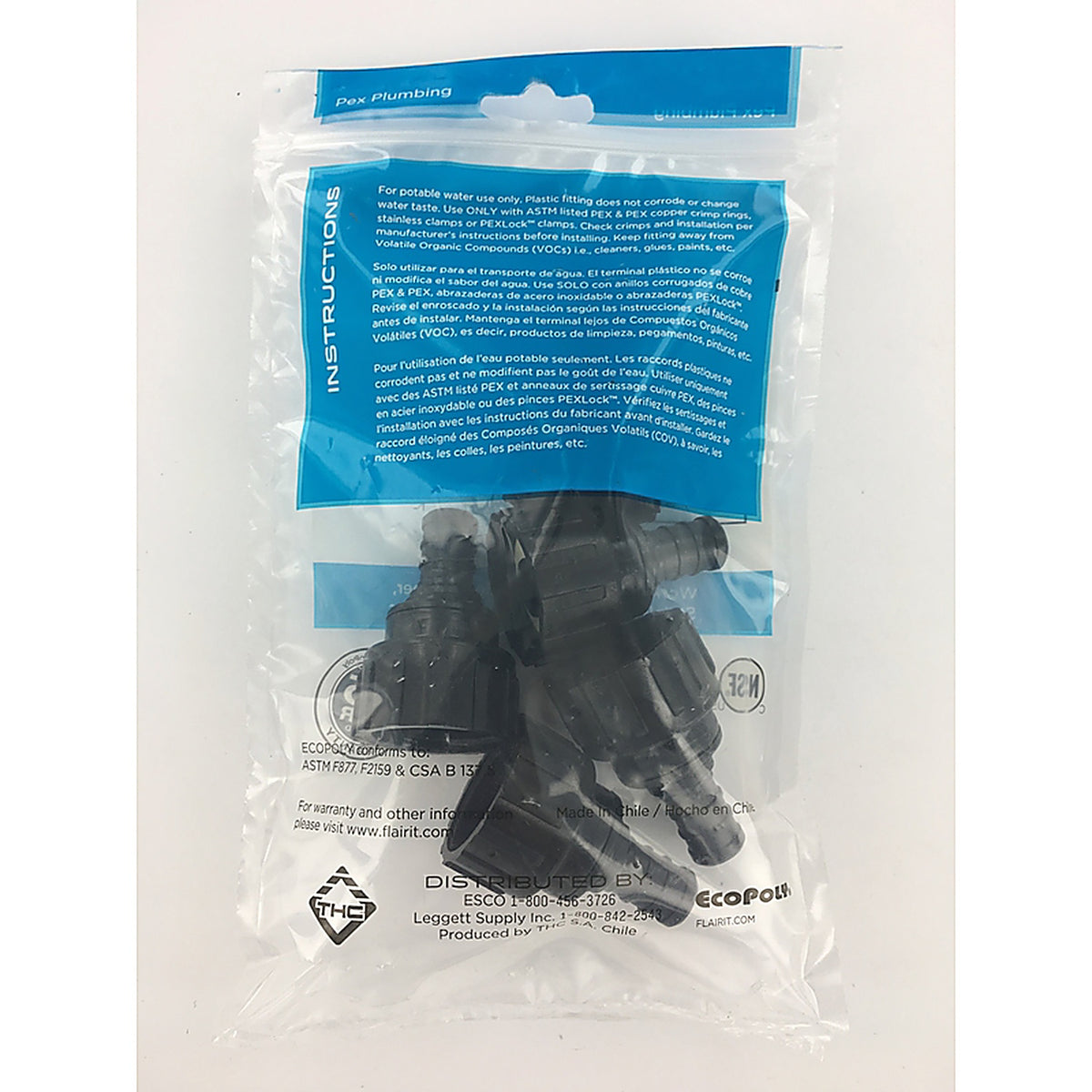 Flair-It 32866 Ecopoly 1/2 in. PEX x 3/4 in. Dia. FGH Garden Hose Swivel