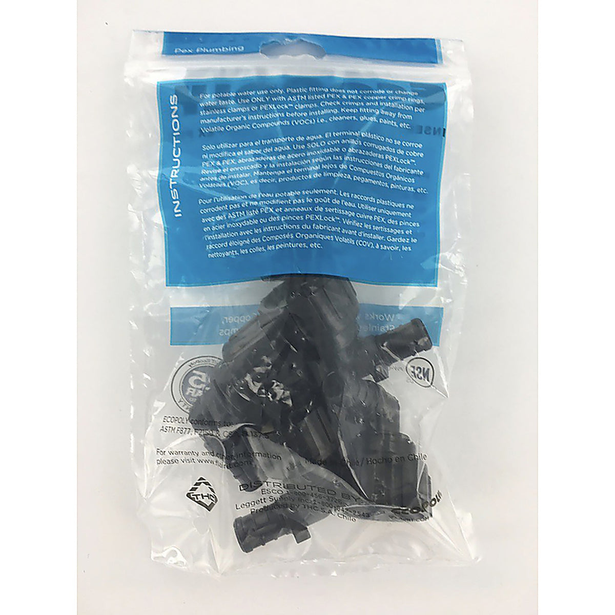 Flair-It 32818 Ecopoly 1/2 in. PEX Barb x 3/4 in. Dia. FGH Swivel Elbow