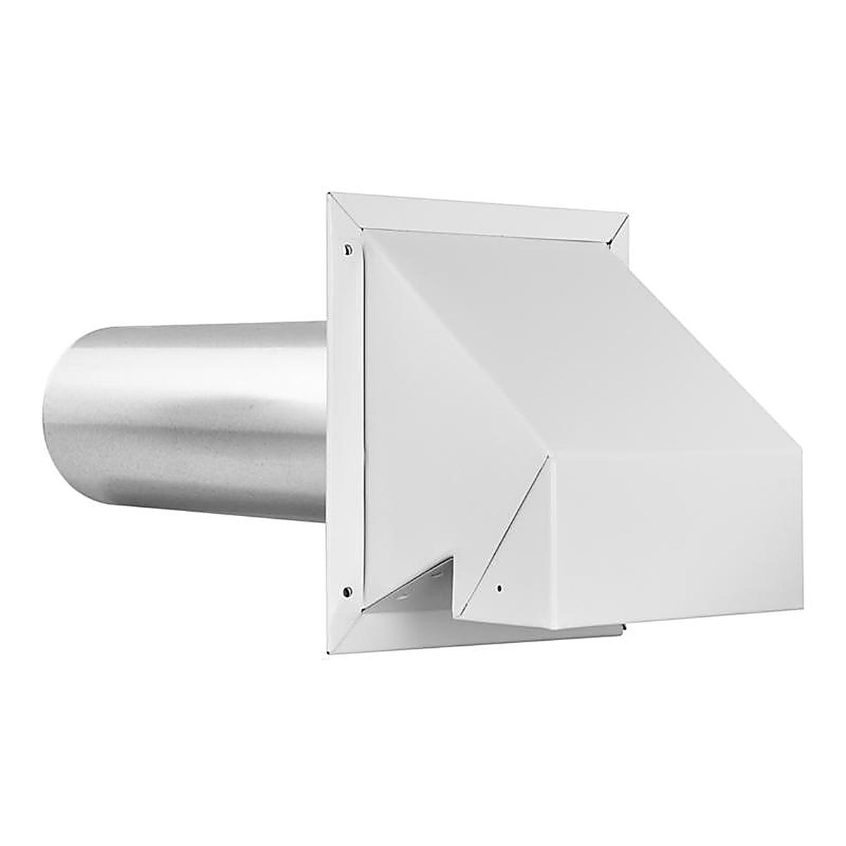 Imperial VT0501-B 16.5 in. L x 4 in. Dia. Silver/White Aluminum Wall Exhaust Hood