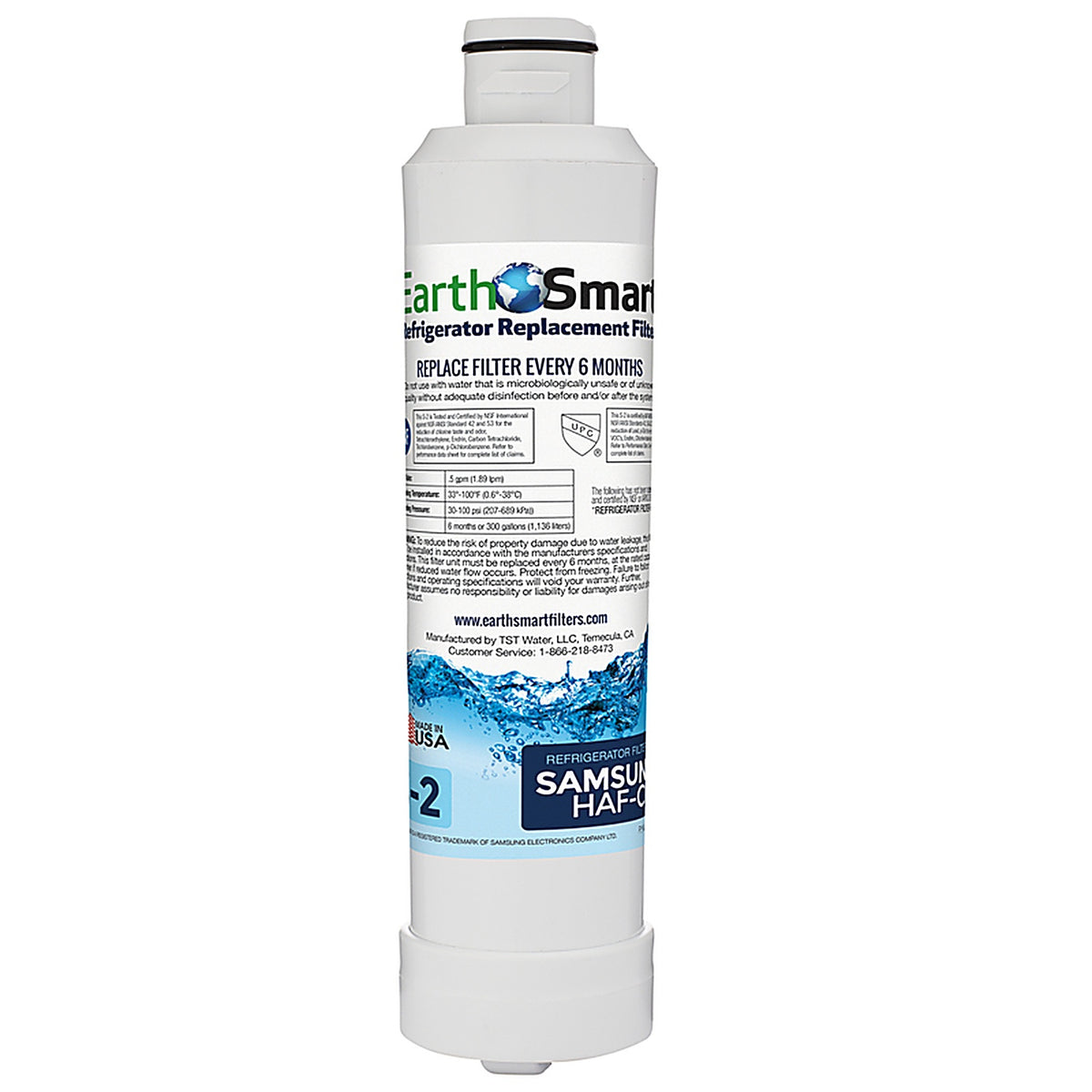 Earth Smart 102621 S-2 Refrigerator Replacement Filter For Samsung HAFCIN